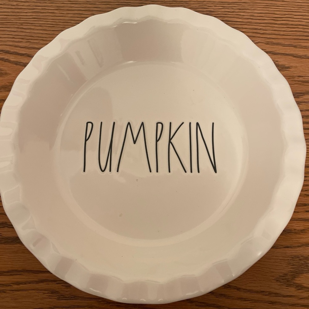 Rae Dunn White Pie Dish